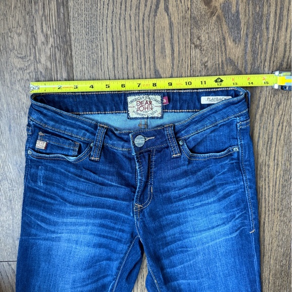 Dear John SIZE 26 Playback Straight Leg Dark Wash Cuffed Jeans - Picture 6 of 10